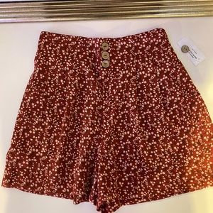 Patterned summer shorts.